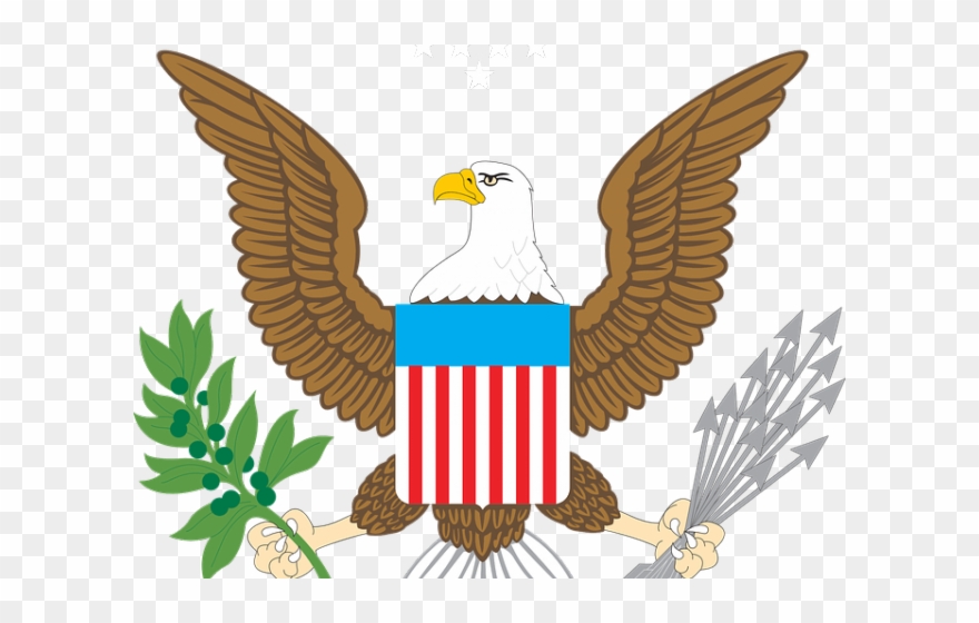 White Tailed Eagle Clipart Presidential - Seal Of The United States Eagle - Png Download