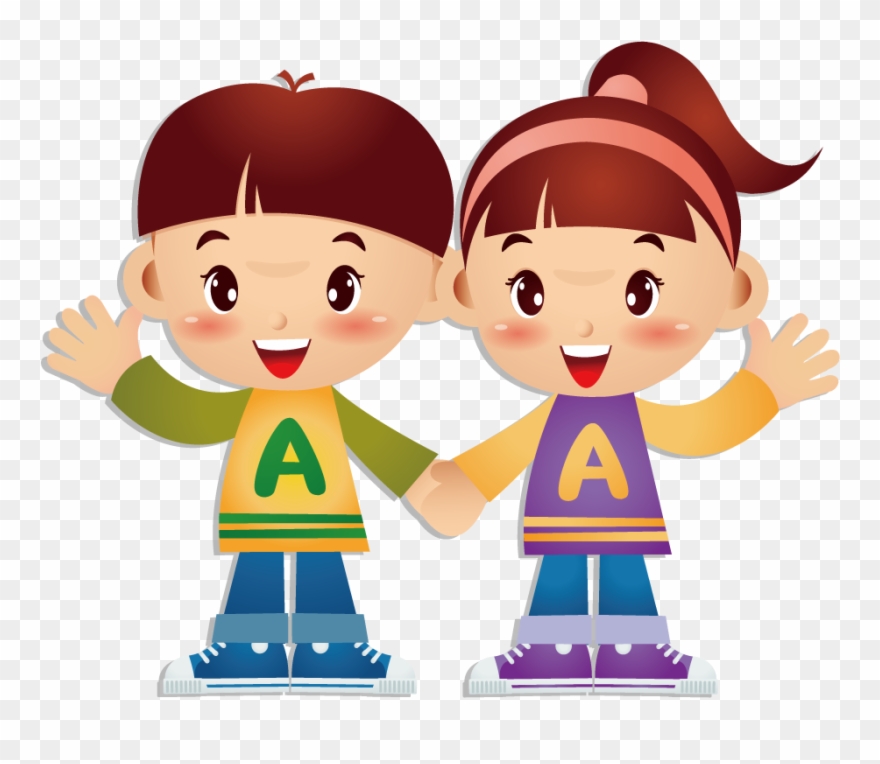Cartoon Twin Brother Transprent Png Free Download - Twins Boy Girl Clipart Transparent Png