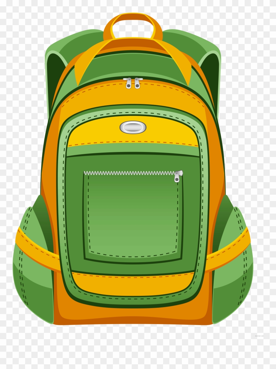 Vector Transparent Download Techflourish - School Bag Png Vector Clipart