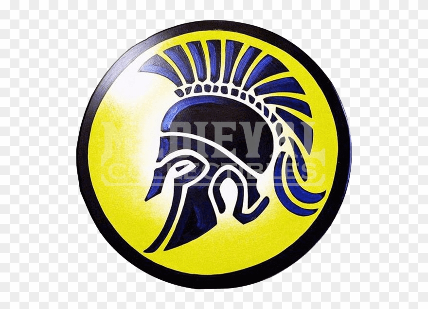 Trojan Clipart Shield - Ancient Greek Hoplite Shield Designs - Png Download