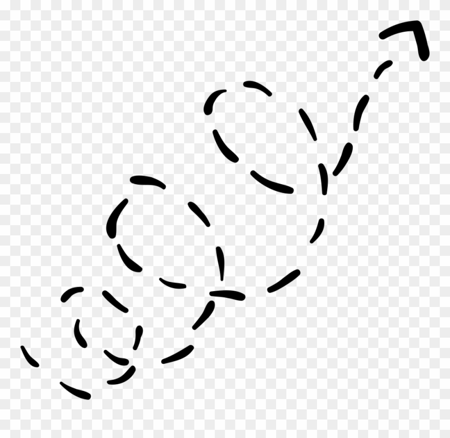 Dotted Arrow Png Icon Free Download Comments - Curly Dotted Arrow Clipart