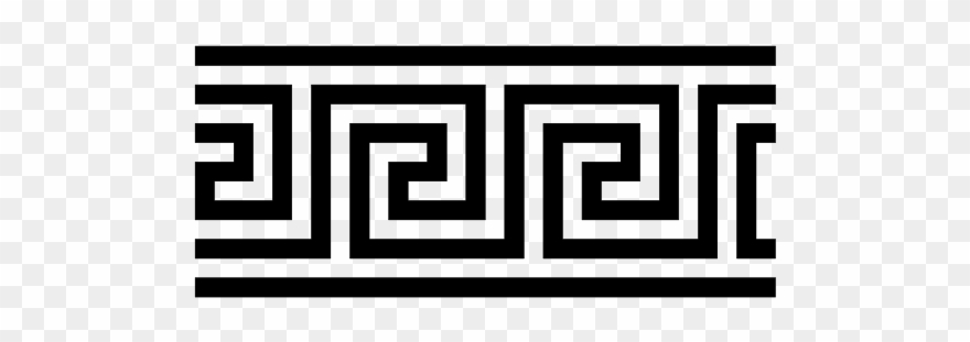 Free Ancient Greek Meander 1 - Ancient Greek Patterns Png Clipart