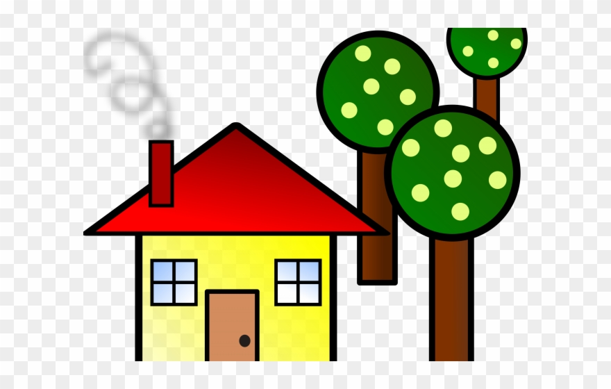 Outside Clipart Simple - Simple House Clip Art - Png Download