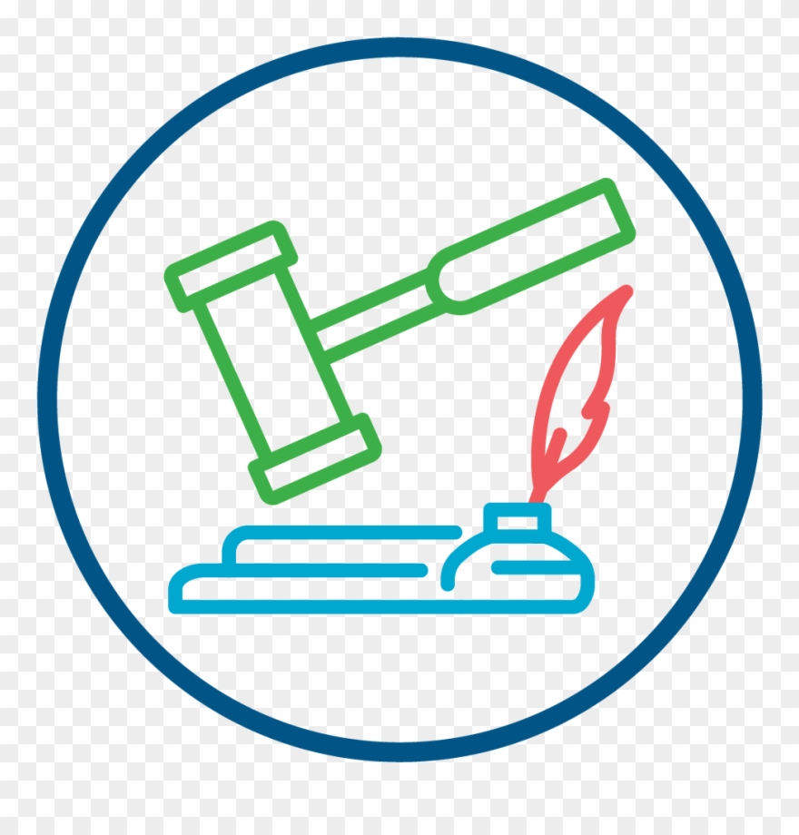 Gavel Icon Symbolizing Justification - Auction Hammer Vector Clipart