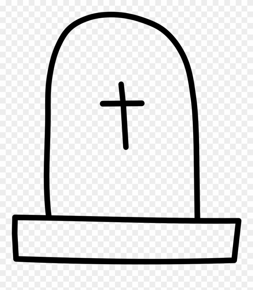 Gravestone Rubber Stamp - Headstone Clipart