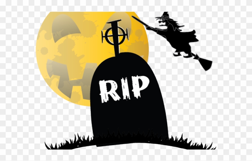 Graves Clipart Rip - Scary Witch Clipart - Png Download