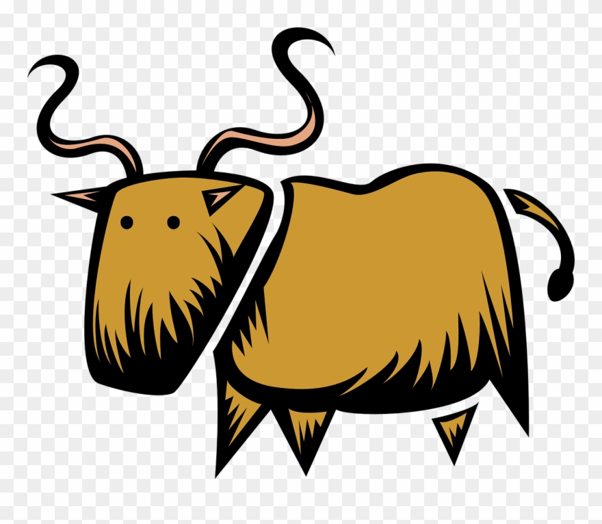 Horns Clipart Wildebeest - Clip Art - Png Download