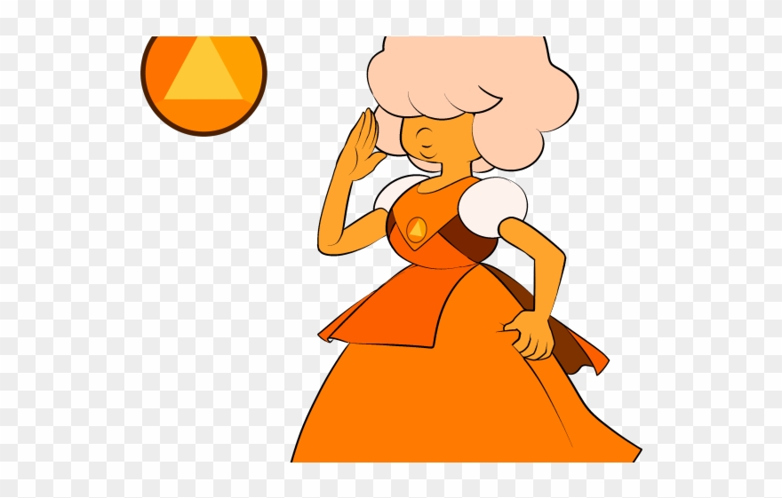 Gems Clipart Orange Gem - Steven Universe Sapphire Orange - Png Download