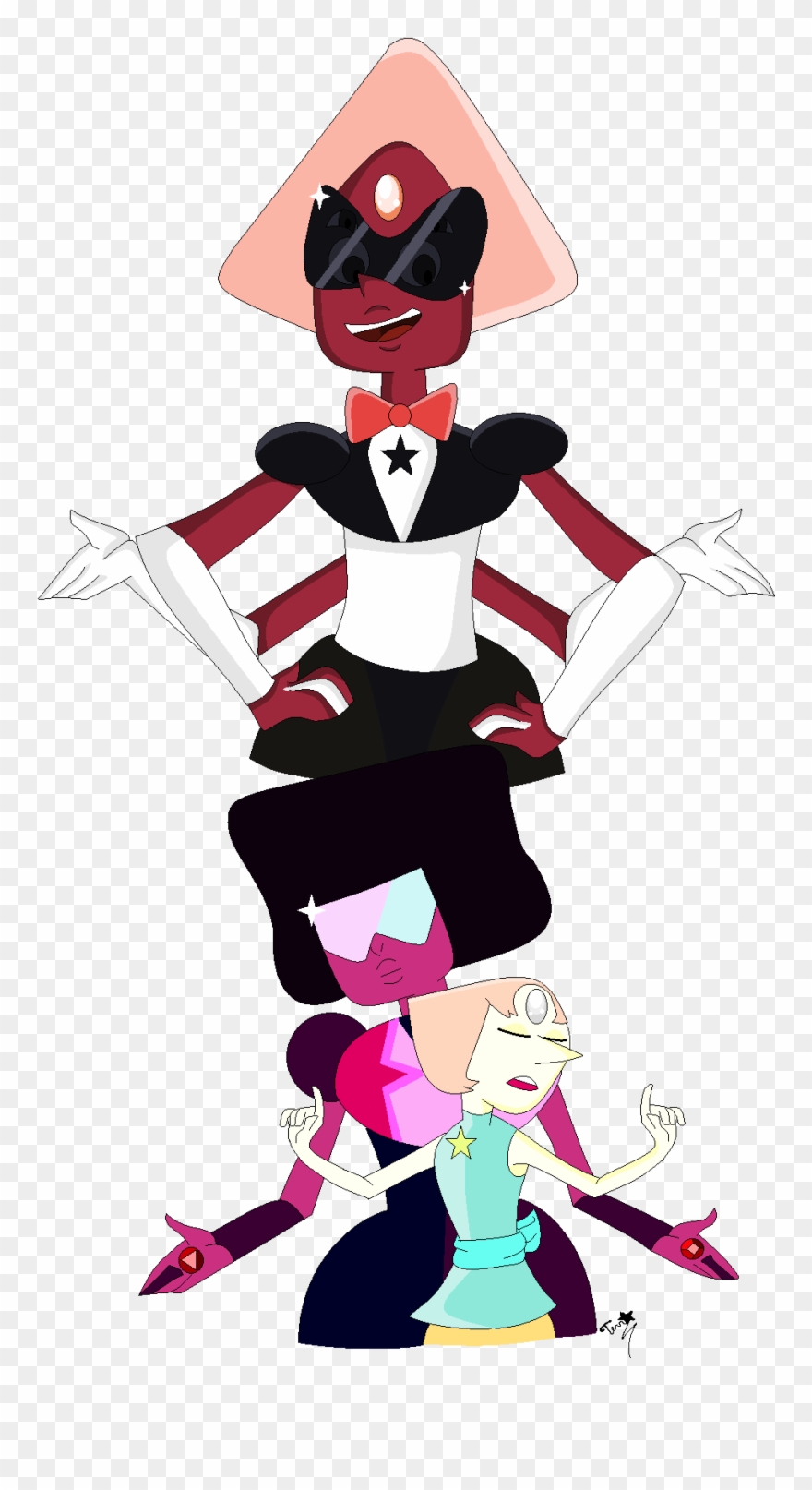 Sardonyx Steven Universe - Steven Universe Fusiones Sardonyx Clipart