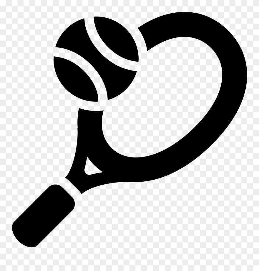 Tennis Racquet Filled Icon - Tennis Clipart