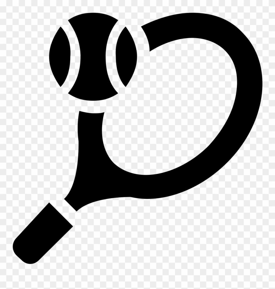 Tennis Racquet Icon - Tennis Symbol Clipart