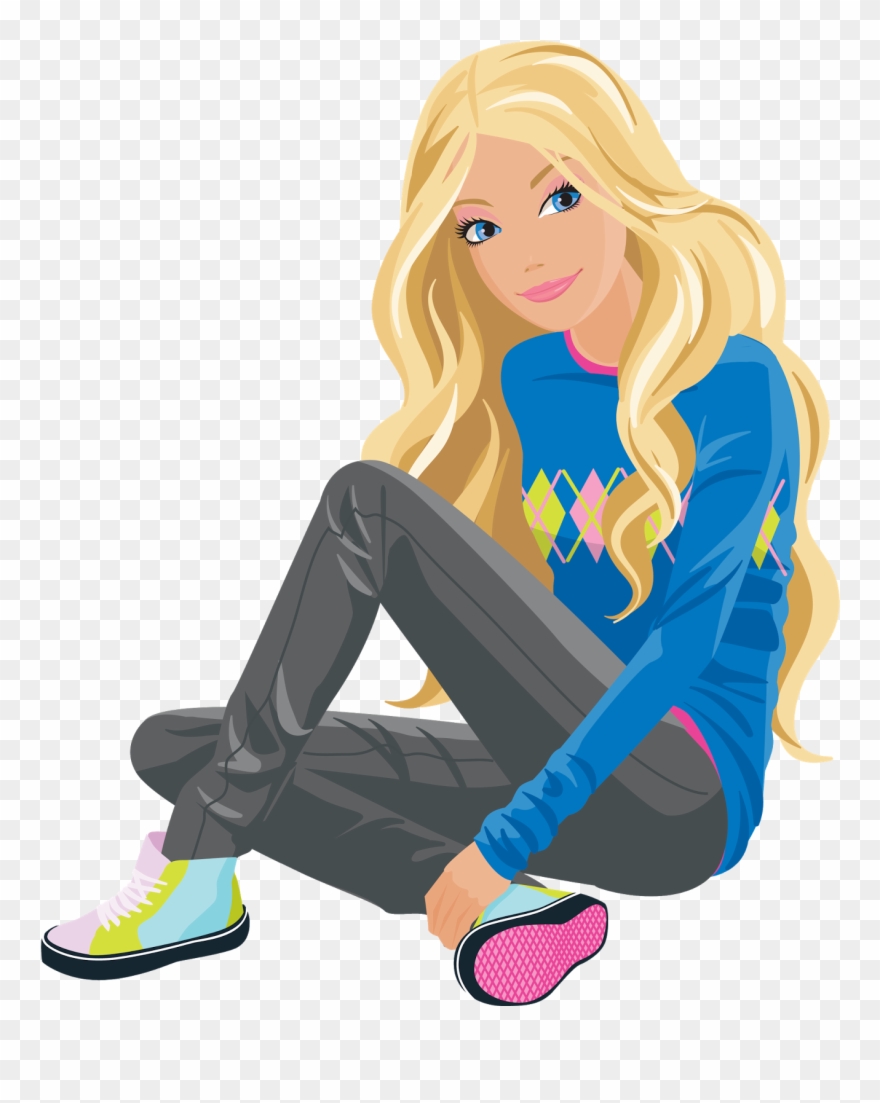 Pin By Silvana Pelosi On Bonequinhas - Barbie Dibujos A Color Clipart