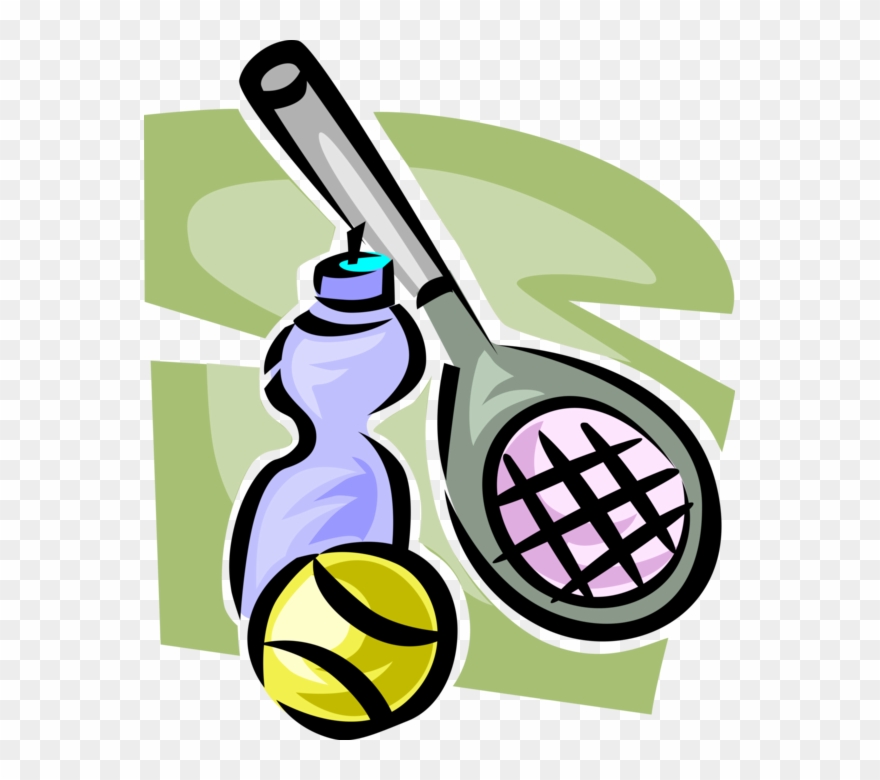 Vector Illustration Of Sport Of Tennis Racket Or Racquet, Clipart