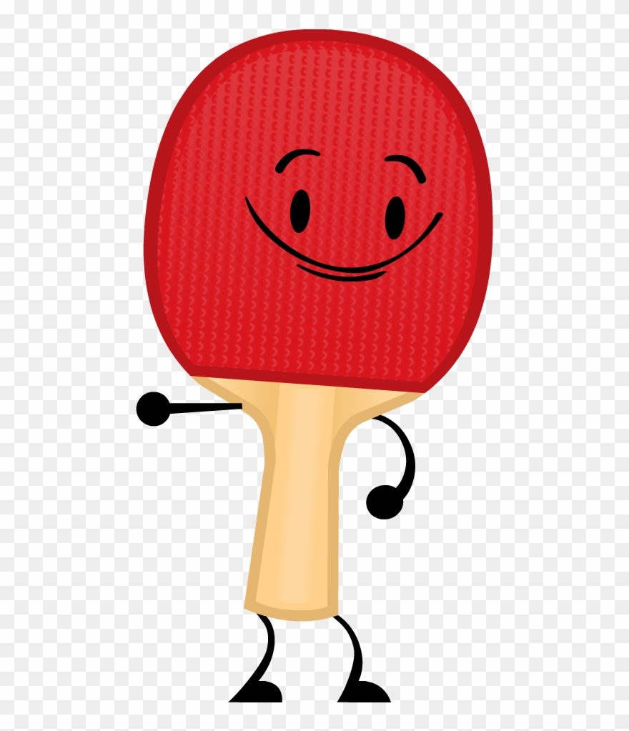 Ping Pong Clipart Racket - Bfdi Ping Pong Racket - Png Download