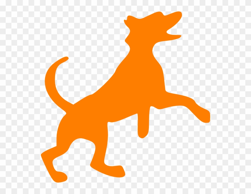 Orange Dog Dancing Clip Art At Clker - Orange Dog Clip Art - Png Download