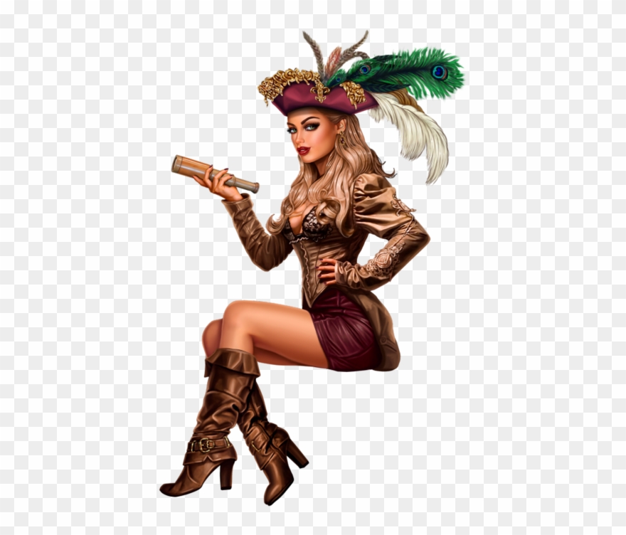 Captainjane2 Rubrics, Pirates, Tube, Clip Art, Women's - Steampunk Fashion - Png Download