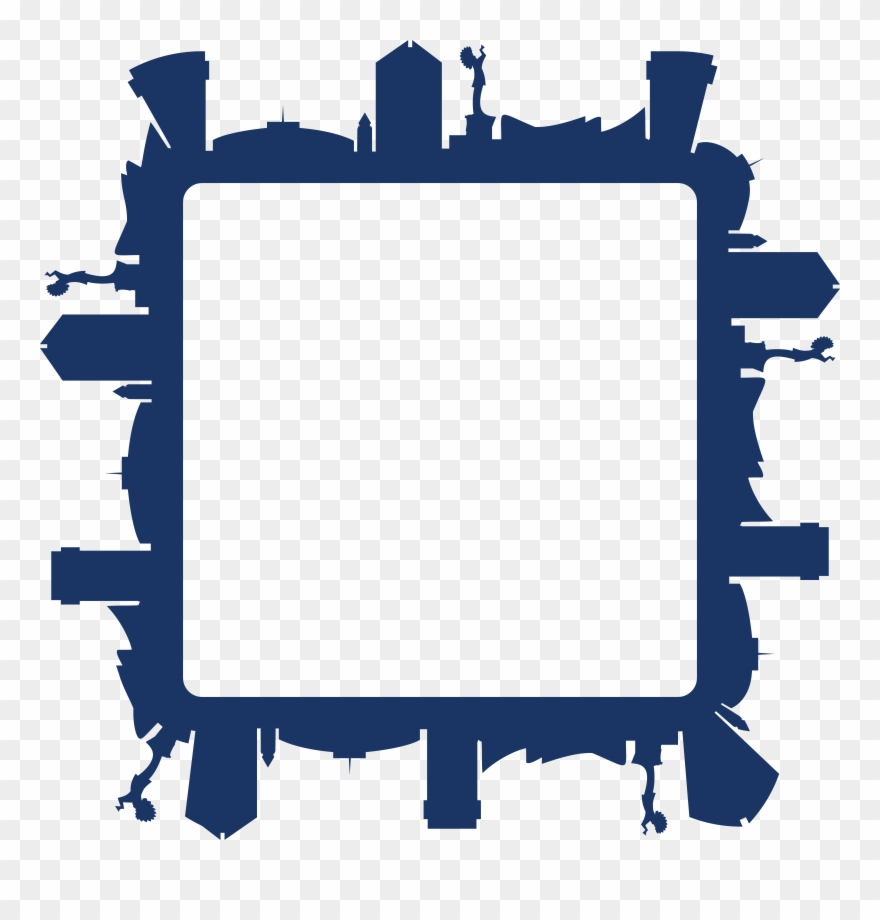 Free Clipart Of A Square Frame Of The Wichita Kansas - Png Download