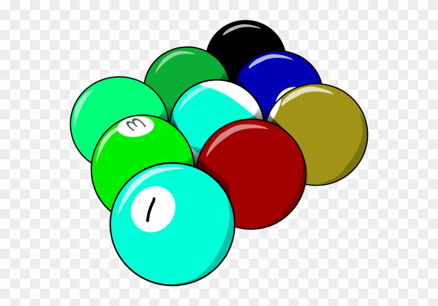 9 Ball Pool Clip Art Clipart - Form In Art - Png Download