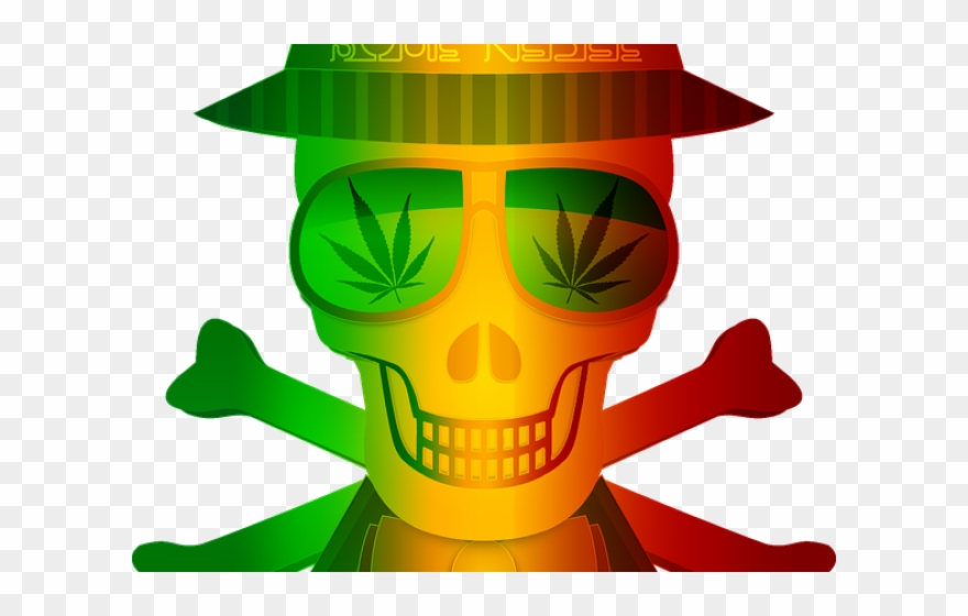 Weed Clipart Rasta - Illustration - Png Download