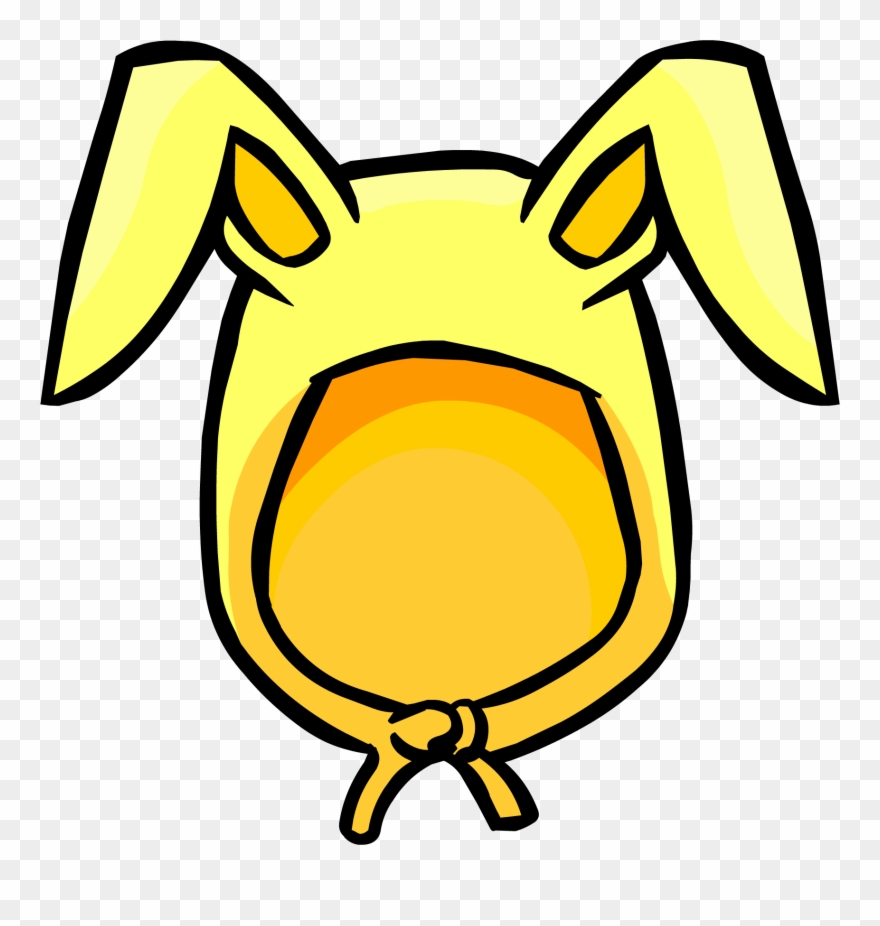 Hats Clipart Bunny - Yellow Bunny Ears - Png Download