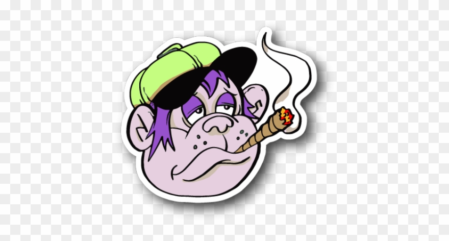 Weed Clipart Joint Smoke - Cartoon A Blunt Smoke - Png Download