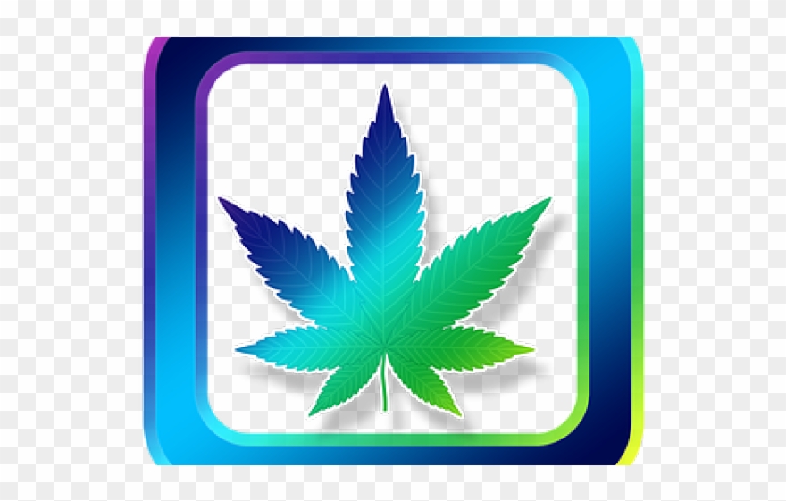 Cannabis Leaf Silhouette Png Clipart