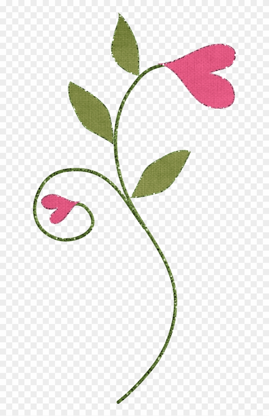 ‿✿⁀flᎧᏇers‿✿⁀ Dibujos De Flores, Corazones, Clipart, - Png Download