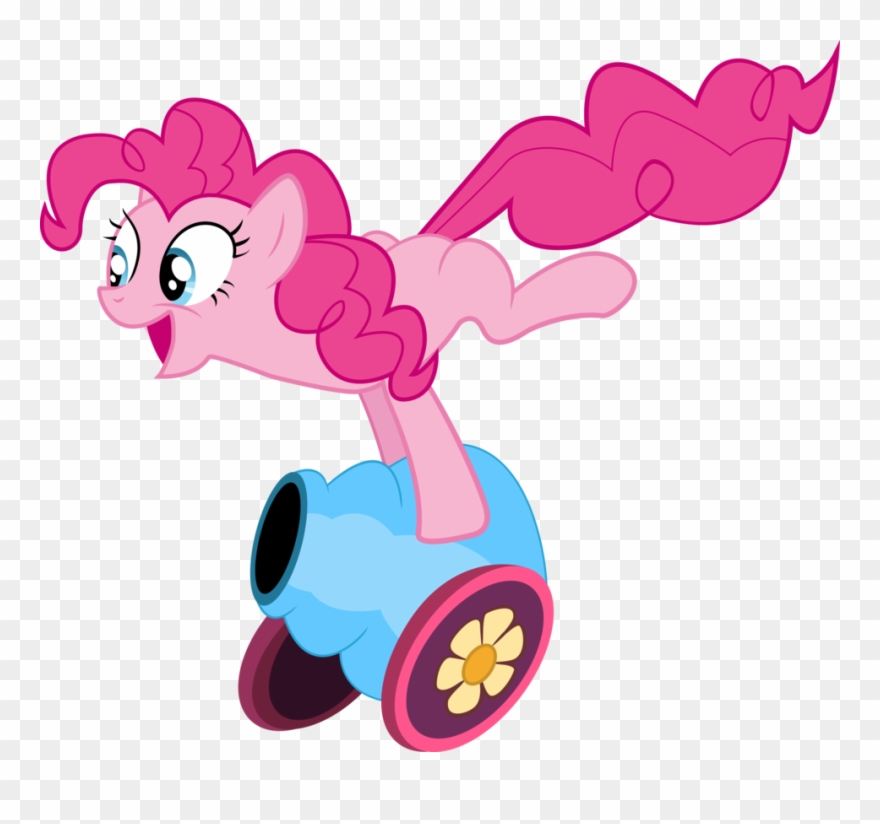 Clipart Black And White Library Pinkie Pie Igniting - Pinkie Pie Party Cannon - Png Download