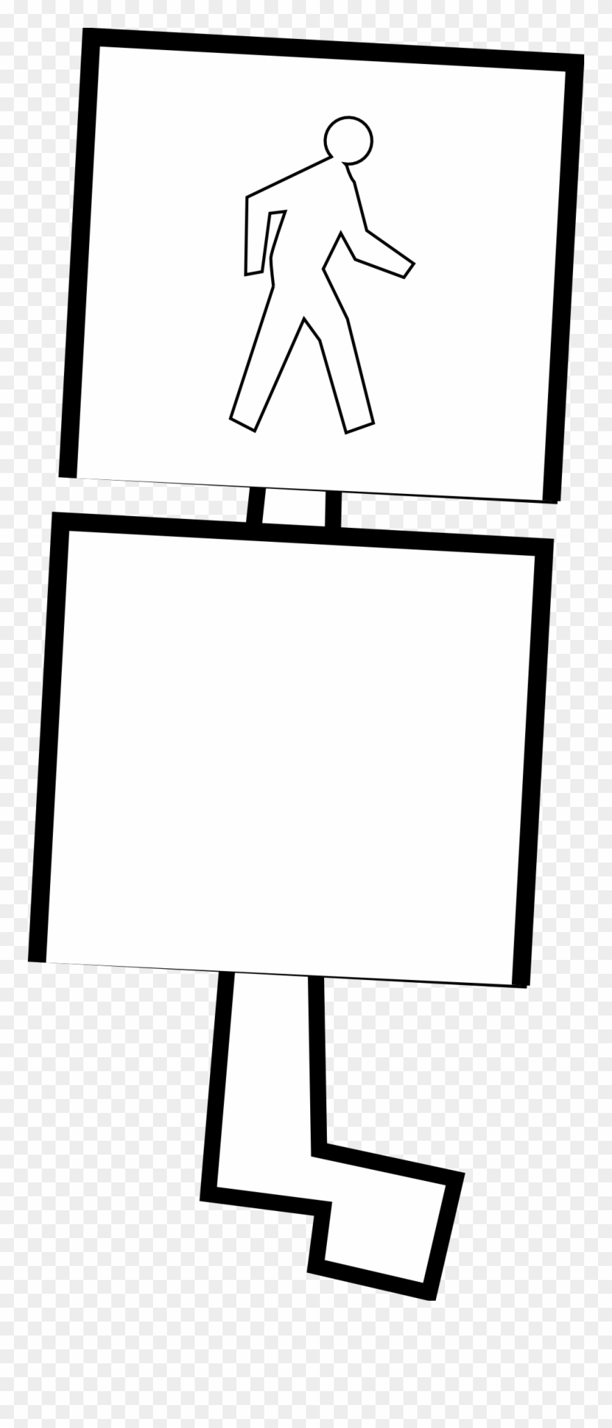 Crosswalk 3 Coloring Book Colouring Black White Line - Cartoon Clipart