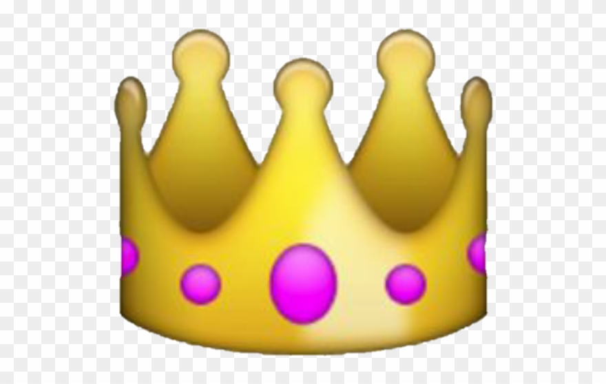 Crown Emoji Yellow Fancy Royal Overlay Icon - Transparent Background Iphone Emoji Clipart