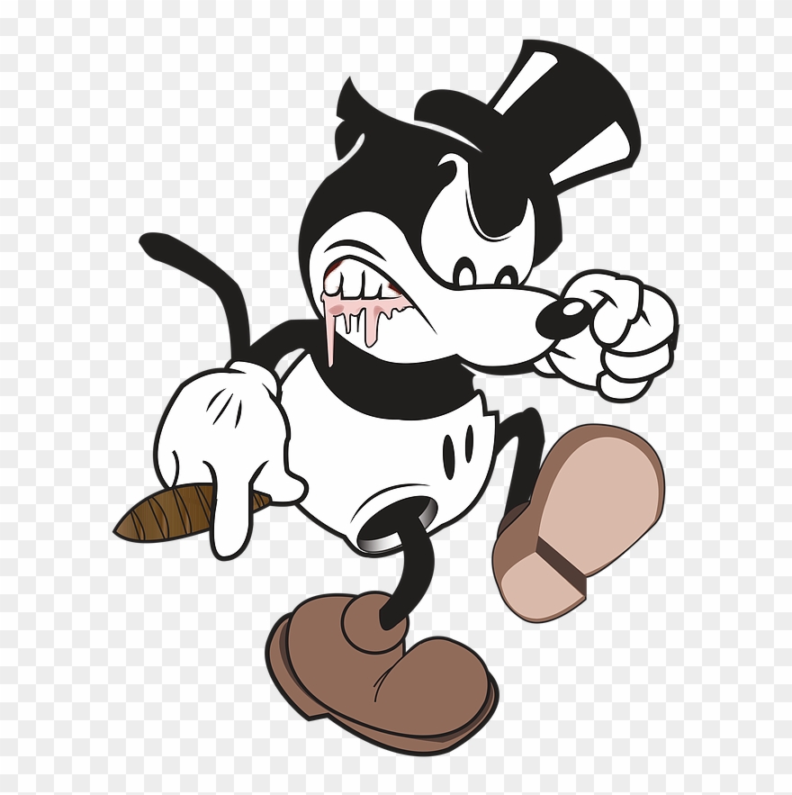 Smoke Vintage Crook - Mickey Mouse Logo Clipart