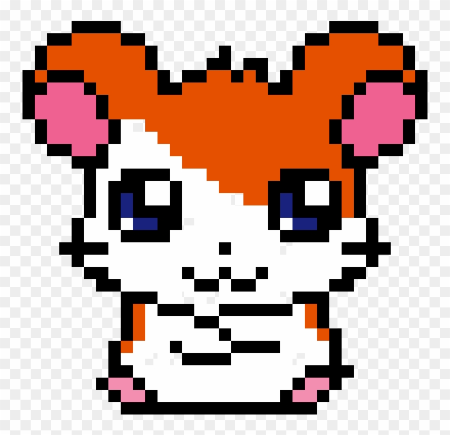 Hamster - Grid Pixel Art Cat Clipart