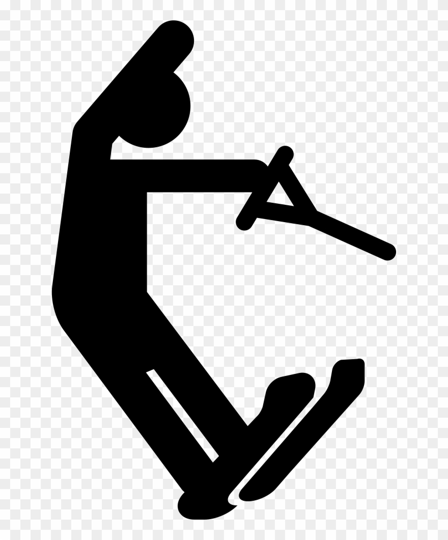 Water Ski Silhouette Comments Clipart