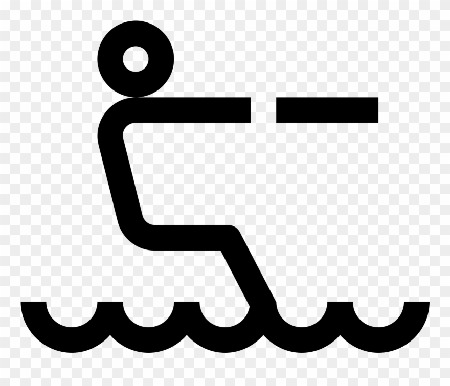 Waterskiing Icon - Icon Clipart