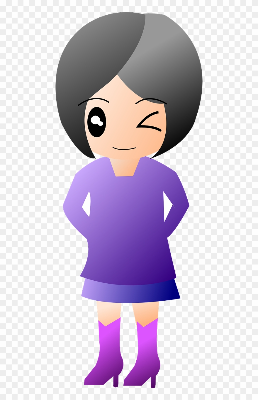 Girl-154675 - Nő Animácio Clipart