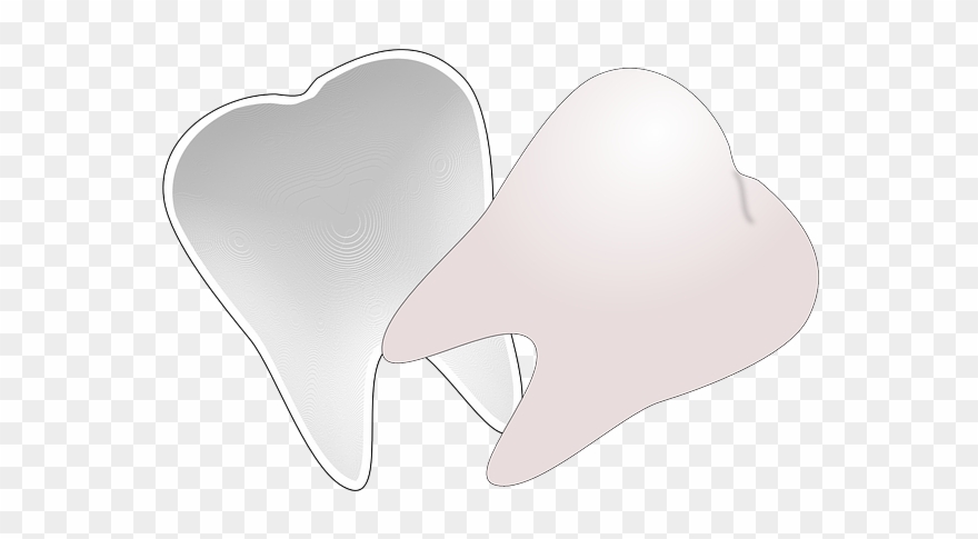Dente Desenho Fundo Preto Clipart