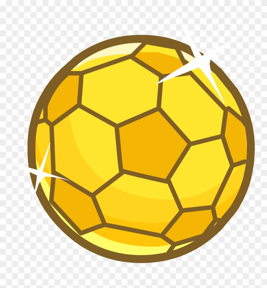 Golden Clipart Soccer Ball - Golden Soccer Ball Png Transparent Png