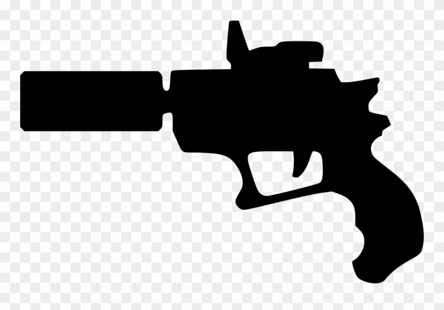 Svg Transparent Library Futuristic Pistol Colt Svg - Weapon Clipart