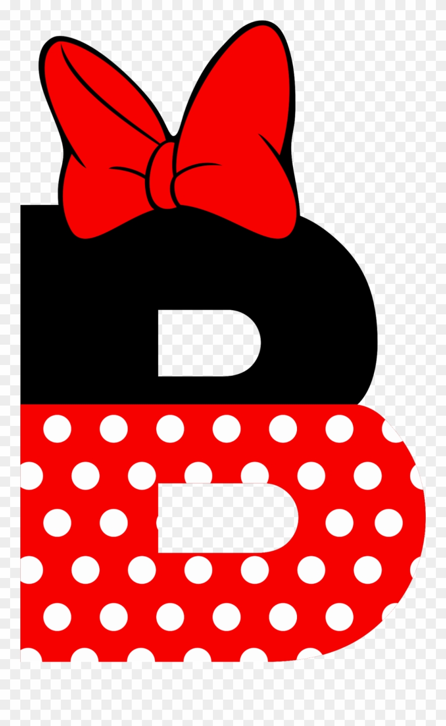 Pin By Merie Annalyn Aguilar On 1st & 2nd Birthday - Letras Da Minnie Vermelha Clipart