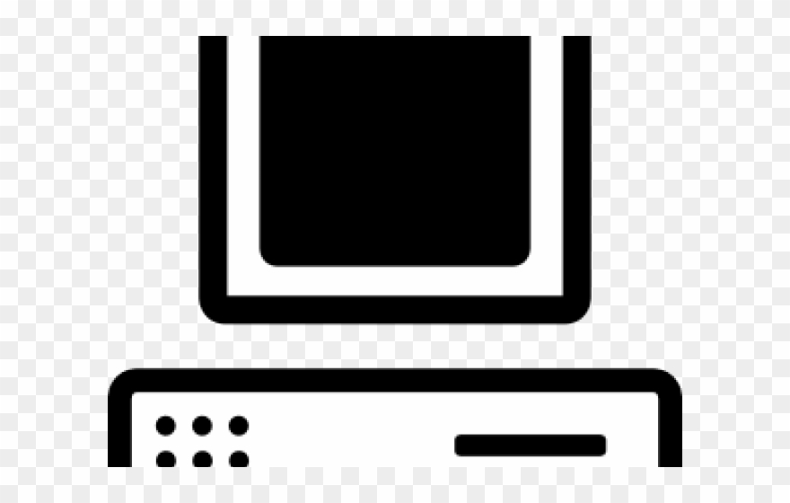 Free Computer Clipart - Cartoon Computer Screen - Png Download