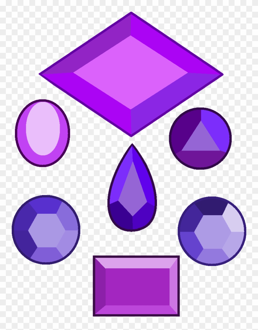 Main Purple Diamond Gems - Portable Network Graphics Clipart