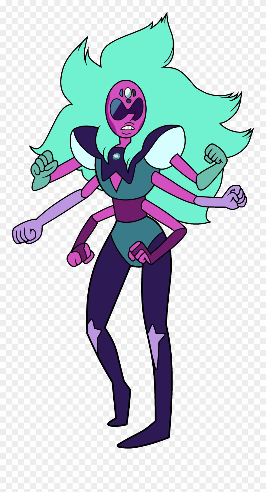 Gem-knight - Steven Universe Fusions Alexandrite Clipart