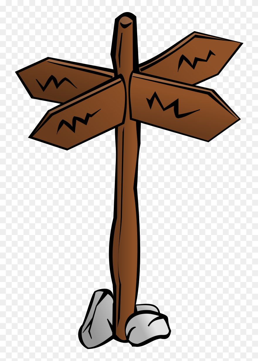 Crossroads Signpost Directions - Crossroads Clipart - Png Download