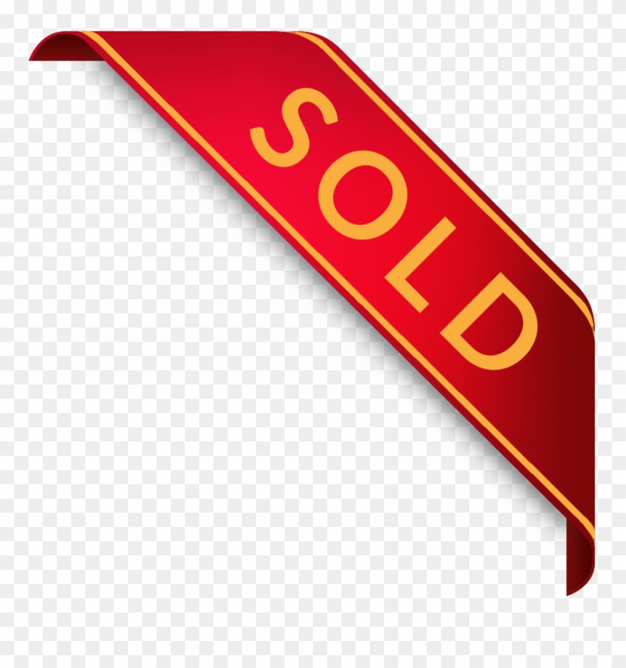Sold Tag Cliparts - Sold Banner Png Transparent Png