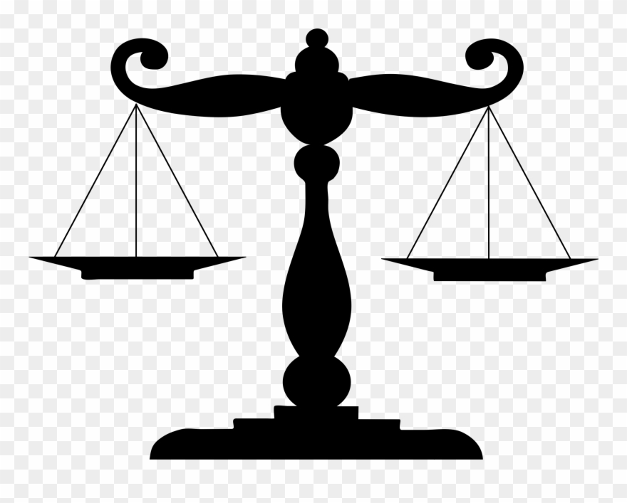 Plourde Jean B Silhouette Libra Drawing Measuring Scales - Scales Silhouette Png Clipart