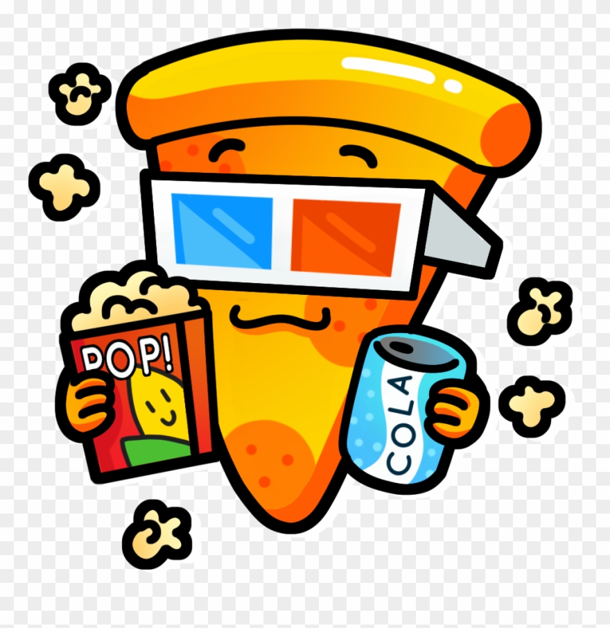 Sold Out Clipart Movie - Pizza And Movie Night - Png Download