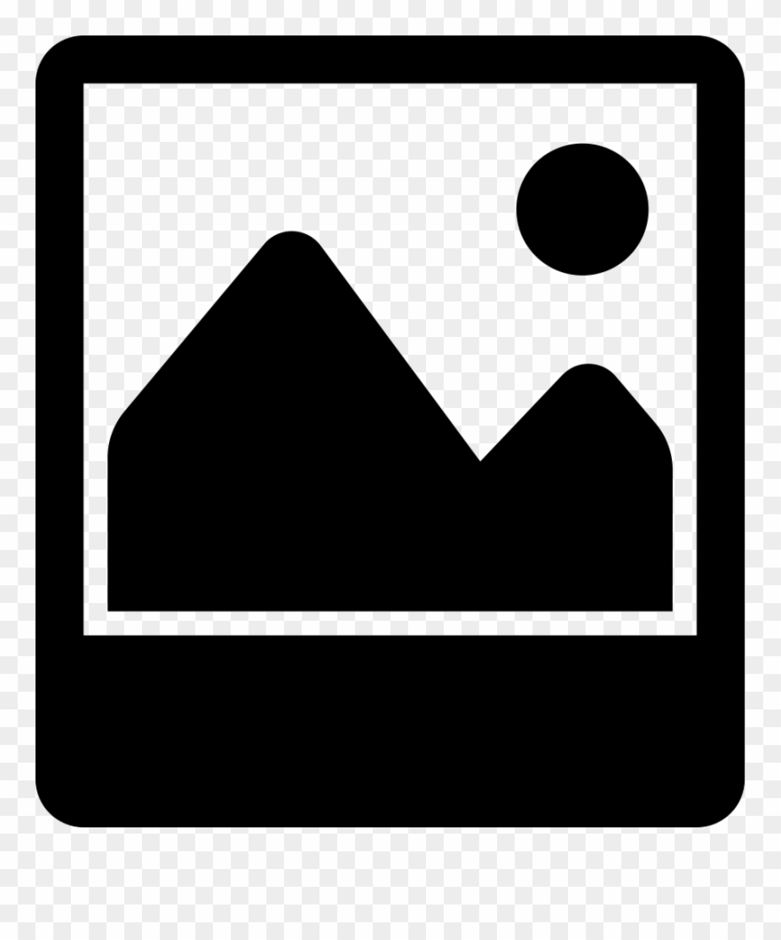 Polaroid Photo Symbol Comments - Icono Foto Polaroid Clipart