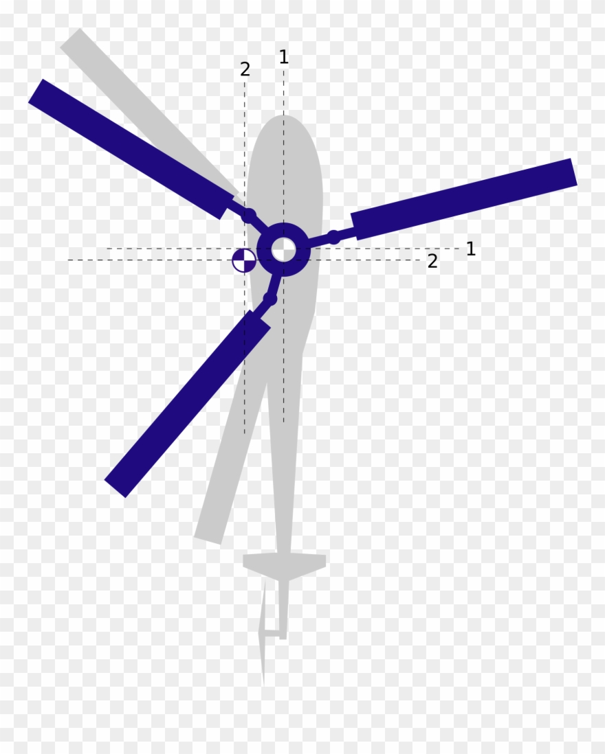 Helicopter Rotor Joints - Center Of Mass Clipart