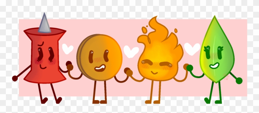 Leafy Died 5 Seconds Later - Bfb Pin X Coiny Clipart