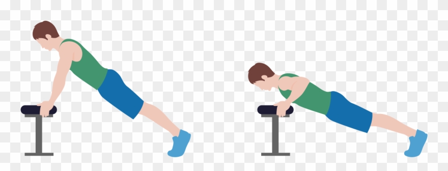 Incline Push Up Clipart - Png Download